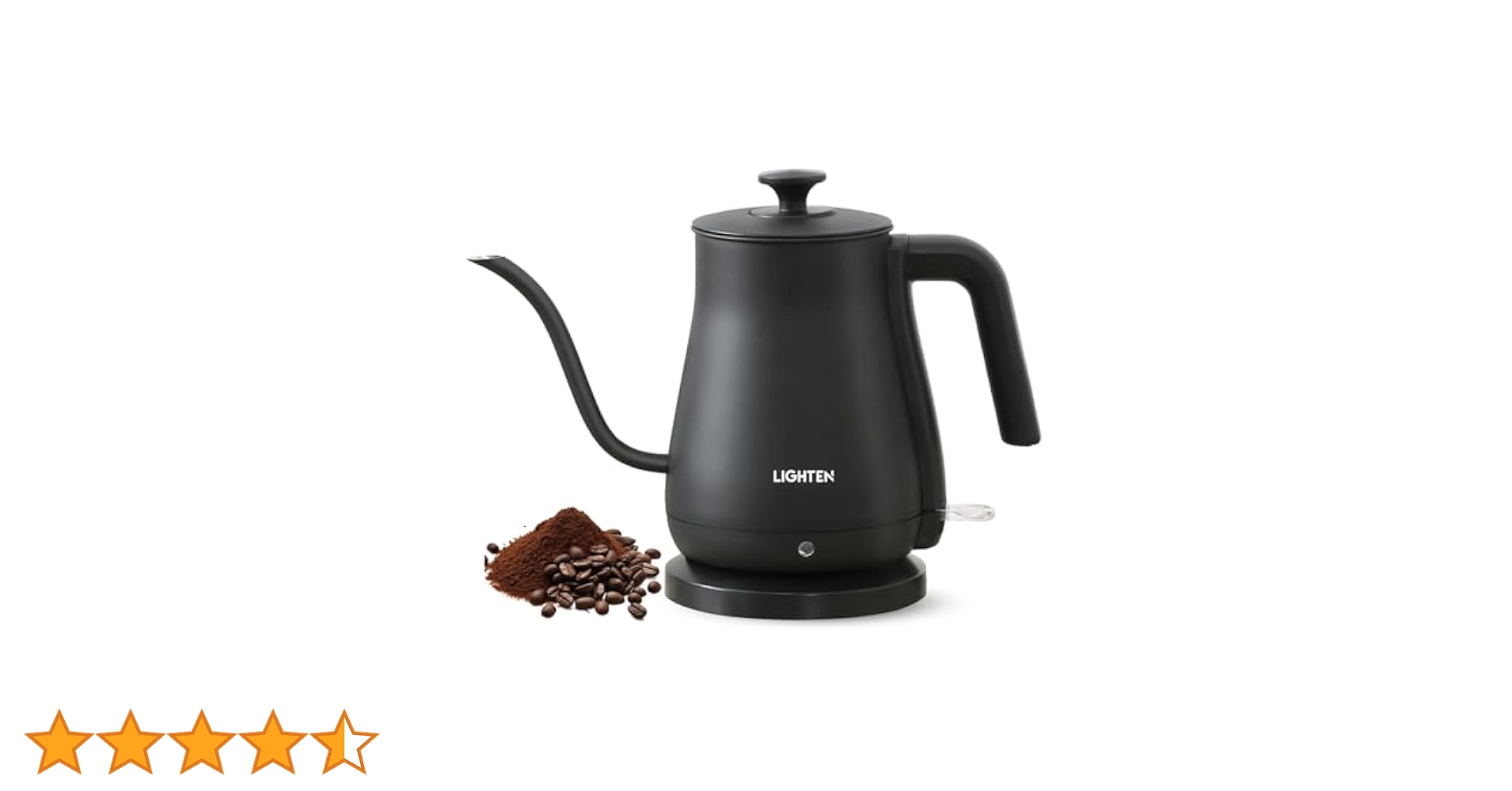 1200Wで1杯分65秒で沸かせる❣お洒落なデザイン♪❤コーヒードリップケトル 1200Wで1杯分65秒で沸かせる❣お洒落なデザイン♪❤コーヒー